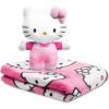 imageHello Kitty Plush Mini Pillow Buddy ampamp 46 x 60 Inch Travel Throw Set  Kids Super Soft 2 Piece Blanket Set