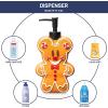 imageJay Franco Disney Mickey Mouse Gingerbread Soap Dispenser  Christmas ampamp Holiday Season Bathroom Accessory  Brown Resin Lotion Pump