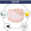 imageJay Franco Disney Mickey Mouse Soap Dish  Black Resin Sponge HolderJewelry Dish  Bathroom DcorPink  Hello Kitty