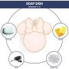imageJay Franco Disney Mickey Mouse Soap Dish  Black Resin Sponge HolderJewelry Dish  Bathroom DcorPink  Minnie Mouse