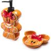 imageJay Franco Disney Minnie Mouse Gingerbread Bathroom Set  2 Piece Collection Includes Lotion Pump and Soap Dish  Christmas and Holiday Bathroom AccessoriesBrown  Minnie Mouse
