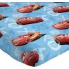 imageJay Franco DisneyPixar Cars Tune Up BlueGray 4 Piece Full Sheet Set with Lightning McQueen ampamp Mater Official DisneyPixar ProductCars 95