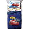 imageJay Franco DisneyPixar Cars Tune Up BlueGray 4 Piece Full Sheet Set with Lightning McQueen ampamp Mater Official DisneyPixar ProductCars Red