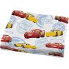 imageJay Franco DisneyPixar Cars Tune Up BlueGray 4 Piece Full Sheet Set with Lightning McQueen ampamp Mater Official DisneyPixar ProductCars Red