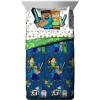 imageJay Franco Marvel Comics Captain America Twin Comforter Set  5 Piece Bed Set Includes Sheet Set ampamp Pillow Covers  Super Soft Avengers Kids BeddingBlue  Minecraft