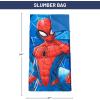 imageJay Franco Marvel Spiderman 3 Piece Sleepover Set  Cozy ampamp Warm Kids Slumber Bag with Pillow ampamp Eye Mask Official Marvel Product