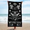 imageJay Franco Minecraft Creeper Kids Bath Pool Beach Towel  Super Soft ampamp Absorbent Blue 100 Cotton Towel Measures 28 x 58Black  Wednesday