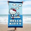 imageJay Franco Minecraft Creeper Kids Bath Pool Beach Towel  Super Soft ampamp Absorbent Blue 100 Cotton Towel Measures 28 x 58Blue  Hello Kitty 01
