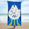 imageJay Franco Minecraft Creeper Kids Bath Pool Beach Towel  Super Soft ampamp Absorbent Blue 100 Cotton Towel Measures 28 x 58Blue  Star Wars 01