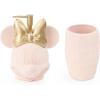 imageDisney Minnie Mouse Bathroom Soap Dispenser Set  2 Piece Pink Collection Includes Resin Lotion Pump and Tumbler Cup Bathroom Dcor