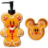 imageJay Franco Disney Minnie Mouse Gingerbread Bathroom Set  2 Piece Collection Includes Lotion Pump and Soap Dish  Christmas and Holiday Bathroom AccessoriesBrown  Mickey Mouse