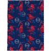 imageMarvel Spiderman Plush Throw Blanket  Measures 46 x 60 Inches  Kids Super Soft Fleece Superhero BeddingBlue  Spiderman
