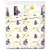 imageJay Franco Disney Wish Full Size Sheet Set  Super Soft Kids 4 Piece Bedding Set Features Asha Valentino ampamp Wishing Star  Microfiber Sheets Includes Reversible Pillow CoversWhite  Wish