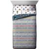 imageJay Franco Hogwarts is My Home 4 Piece Twin Bed Set Offical Harry Potter Product Blue