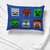 imageJay Franco Minecraft Pixel Friends 1 Single Pillowcase  DoubleSided Kids Super Soft  Bedding Features Creeper Enderman Zombie Skeleton Alex ampamp SteveGreen  Minecraft