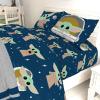 imageJay Franco Star Wars The Mandalorian Hello Grogu Full Size Sheet Set  4 Piece Set Super Soft and Cozy Kids Bedding  Fade Resistant Microfiber Sheets Official Star Wars Product