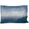 imageNetflix The Witcher Blue Mountains 1 Pack Single Reversible Pillowcase  DoubleSided Super Soft Bedding Features Geralt of RiviaBlue  Witcher