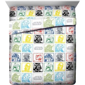 imageJay Franco Star Wars Classic Grid Queen Sheet Set  4 Piece Set Super Soft and Cozy Kids Bedding Features Luke Skywalker ampamp Darth Vade  Fade Resistant Microfiber Sheets Official Star Wars Product