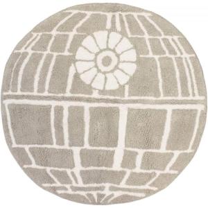 imageJay Franco Wars Classic Death Star Cotton Tufted Bath Rug Gray
