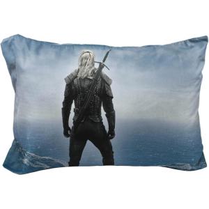 imageNetflix The Witcher Blue Mountains 1 Pack Single Reversible Pillowcase  DoubleSided Super Soft Bedding Features Geralt of RiviaBlue  Witcher