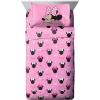 imageJay Franco Disney Minnie Mouse Hearts N Love 9Piece Full Bedding Bundle Includes Bed Set Sheet Set