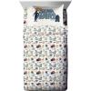 imageJay Franco Kids Comforter Set Includes Sheets and Pillow Covers  Soft and Cozy Bed Set for Stylish Room Decor Blue  Star Wars 01 5 Piece Twin Bedding