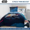 imageJay Franco Kids Comforter Set Includes Sheets and Pillow Covers  Soft and Cozy Bed Set for Stylish Room Decor Dark Blue  Star Wars 5 Piece Twin Bedding