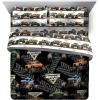 imageJay Franco Marvel Avengers Team 5 Piece Full Bed Set  Includes Comforter ampamp Sheet Set  Super Soft Fade Resistant Polyester  Official Marvel ProductBlack  Monster Jam