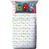 imageJay Franco Marvel Avengers Team 5 Piece Full Bed Set  Includes Comforter ampamp Sheet Set  Super Soft Fade Resistant Polyester  Official Marvel ProductMulti  Avengers