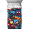 imageJay Franco Marvel Avengers Team 5 Piece Full Bed Set  Includes Comforter ampamp Sheet Set  Super Soft Fade Resistant Polyester  Official Marvel ProductMulti  Avengers