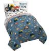 imageJay Franco Marvel Avengers Team 5 Piece Full Bed Set  Includes Comforter ampamp Sheet Set  Super Soft Fade Resistant Polyester  Official Marvel ProductBlue