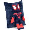 imageJay Franco Marvel Spiderman 3D Snuggle Pillow  Super Soft  Measures 15 Inches Official Marvel ProductBlack  Miles