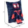 imageJay Franco Marvel Spiderman 3D Snuggle Pillow  Super Soft  Measures 15 Inches Official Marvel ProductBlack  Miles