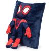 imageJay Franco Marvel Spiderman 3D Snuggle Pillow  Super Soft  Measures 15 Inches Official Marvel ProductBlack  Miles