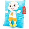 imageJay Franco Marvel Spiderman 3D Snuggle Pillow  Super Soft  Measures 15 Inches Official Marvel ProductBlue  Jj