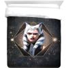 imageJay Franco Star Wars The Clone Wars Ahsoka Force Queen Comforter ampamp Sham Set  Kids Super Soft Bedding  Fade Resistant Microfiber Official Star Wars Product