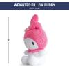 imageJay Franco Weighted Hello Kitty My Melody Fuzzy Plush Pillow Buddy  25 lbs Super Soft Stuffed Pillow 19 inches