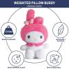 imageJay Franco Weighted Hello Kitty My Melody Fuzzy Plush Pillow Buddy  25 lbs Super Soft Stuffed Pillow 19 inches