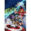 imageMarvel Avengers Blue Circle Fleece Plush Blanket 62 x 90TwinAvengers Blue Circle