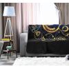 imageMarvel Avengers Blue Circle Fleece Plush Blanket 62 x 90TwinBlack  Eternals