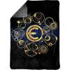 imageMarvel Avengers Blue Circle Fleece Plush Blanket 62 x 90TwinBlack  Eternals