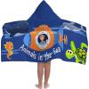 imageJay Franco Blippi Sea Life Kids BathPoolBeach Hooded Towel  Super Soft ampamp Absorbent Cotton Towel Measures 22 inch x 51 Inch Official Blippi Product