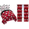 imageJay Franco Disney Mickey Cute Faces 8Piece Twin Bedding Bundle Includes Bed Set Drapes Set