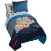 imageJay Franco Kids Comforter Set Includes Sheets and Pillow Covers  Soft and Cozy Bed Set for Stylish Room Decor Dark Blue  Star Wars 7 Piece Full Bedding