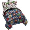 imageJay Franco Marvel Avengers Team 5 Piece Full Bed Set  Includes Comforter ampamp Sheet Set  Super Soft Fade Resistant Polyester  Official Marvel ProductBlue