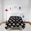 imageMarvel Avengers Blue Circle Fleece Plush Blanket 62 x 90TwinBlack  Bad Batch