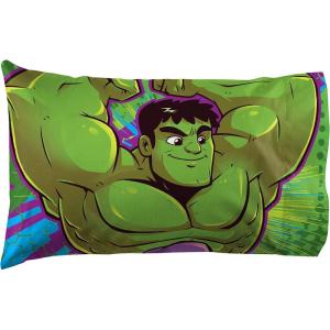 imageJay Franco Bluey Hello 1 Single Reversible Pillowcase  DoubleSided Kids Super Soft Bedding Official Bluey ProductGreen  Hulk