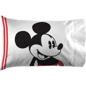 imageJay Franco Bluey Hello 1 Single Reversible Pillowcase  DoubleSided Kids Super Soft Bedding Official Bluey ProductWhite  Mickey Mouse