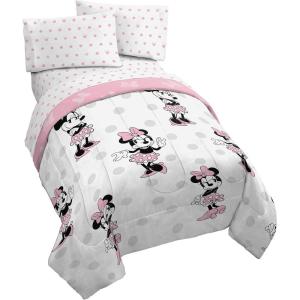 imageJay Franco Marvel Avengers Team 5 Piece Full Bed Set  Includes Comforter ampamp Sheet Set  Super Soft Fade Resistant Polyester  Official Marvel ProductWhite  Minnie Mouse