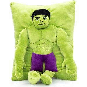 imageJay Franco Marvel Spiderman 3D Snuggle Pillow  Super Soft  Measures 15 Inches Official Marvel ProductGreen  the Hulk